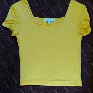 Gold cropped tee super soft!